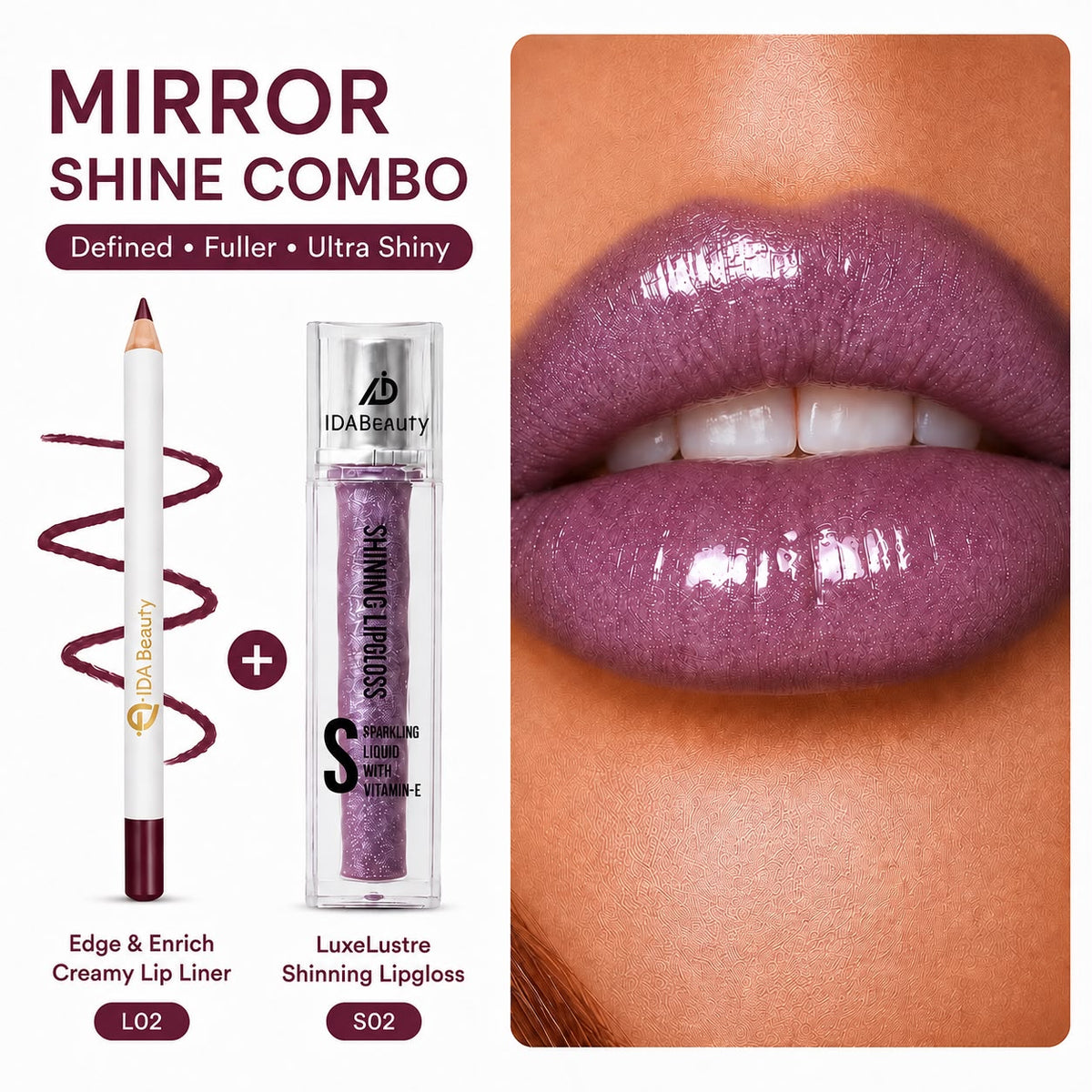 Mirror Shine Lip Liner and Colour Ink Lip Gloss