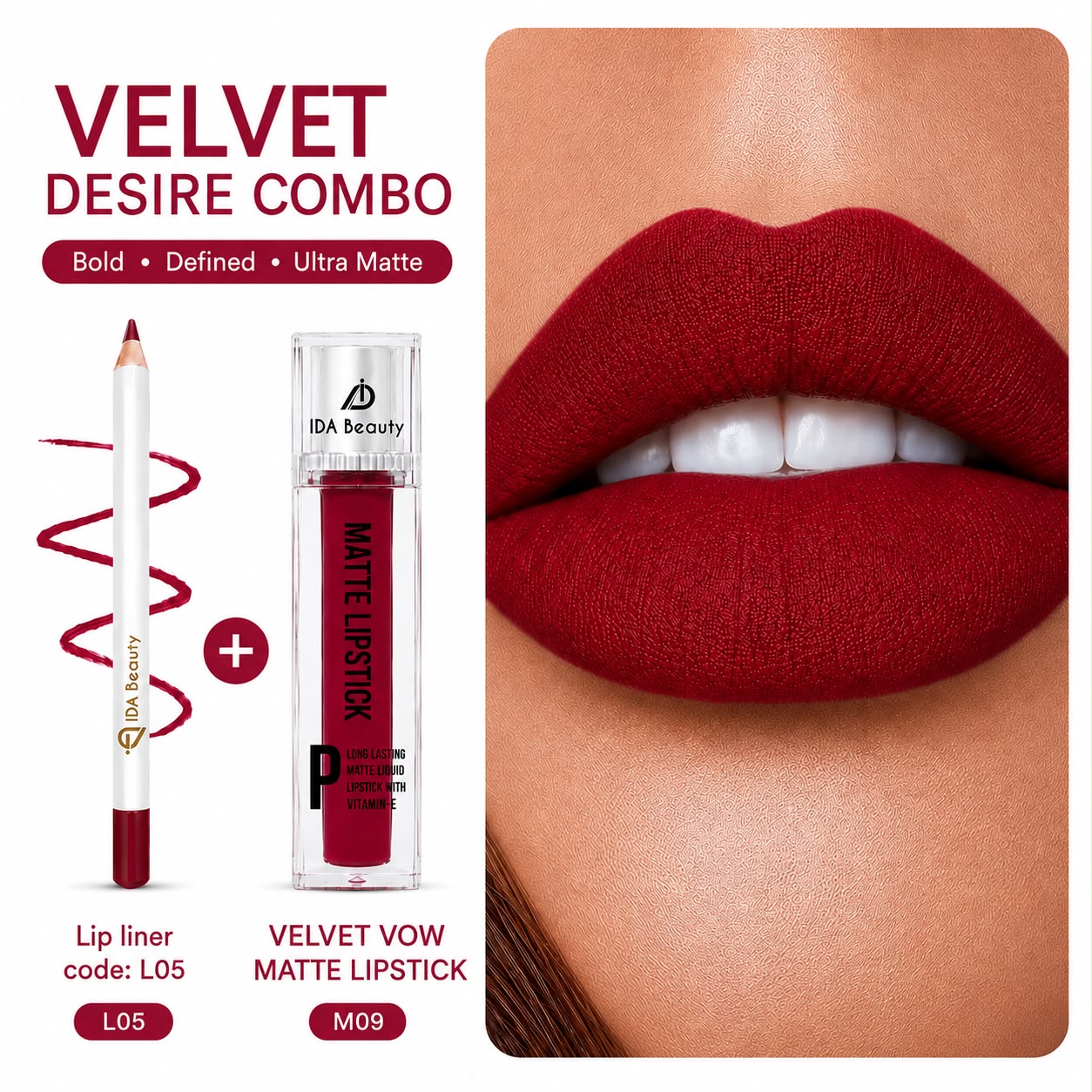 Velvet Desire Lipstick and Lip Liner Combo