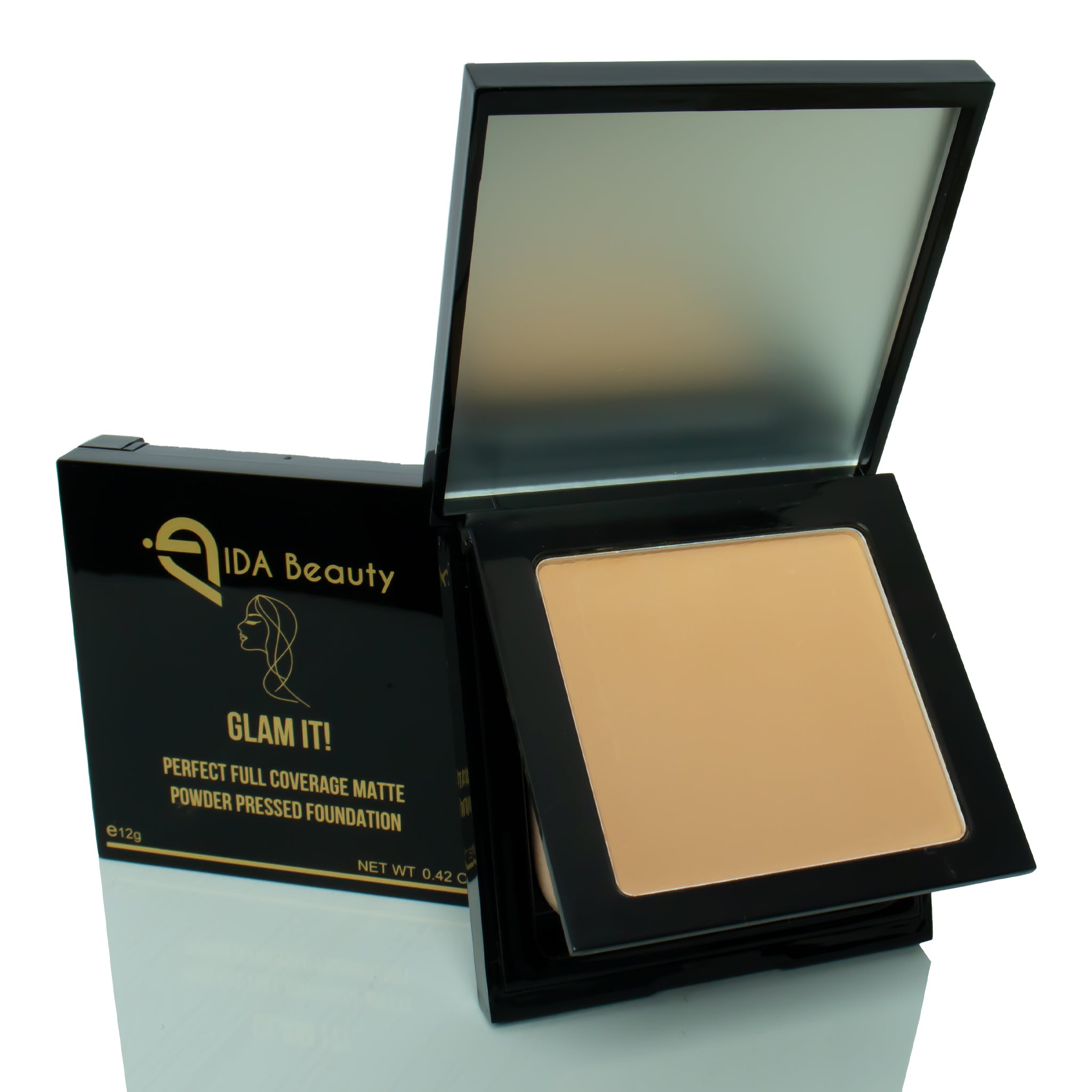 Glam It! Perfect Full Coverage Matte Powder Pressed Foundation