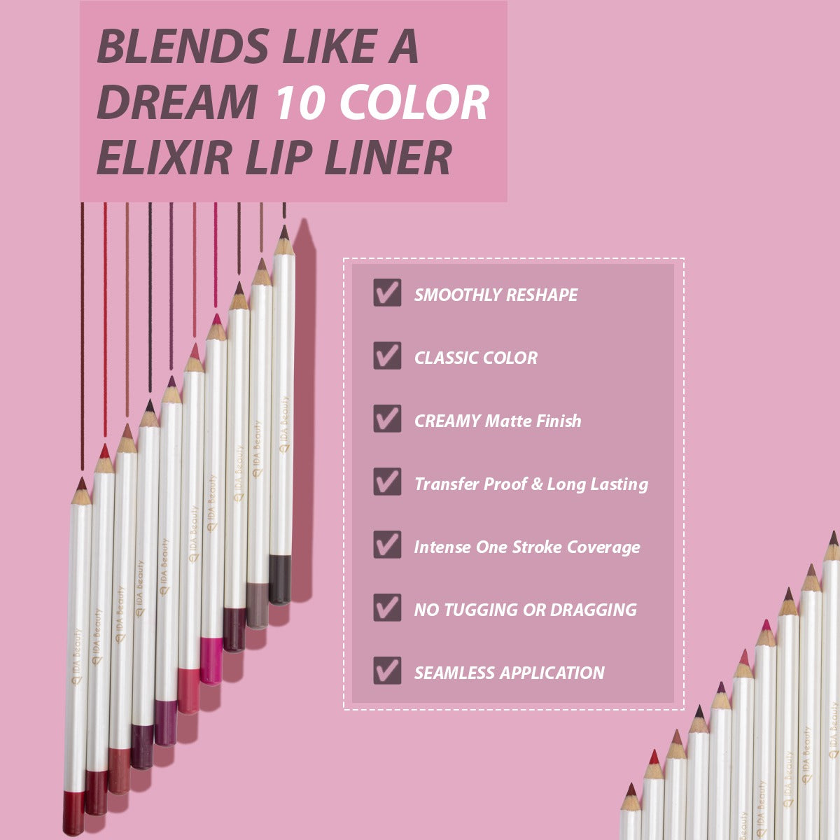 Edge & Enrich Creamy Lip Liner. 100% Organic, Cruelty-Free, Gluten-Free, Vegan & Halal