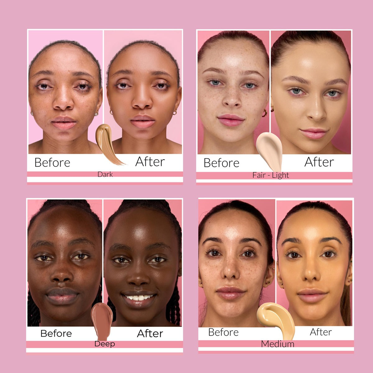Glam It! Perfecting Coverage Foundation. 100% Organic, Cruelty-Free, Gluten-Free, Vegan, & Halal