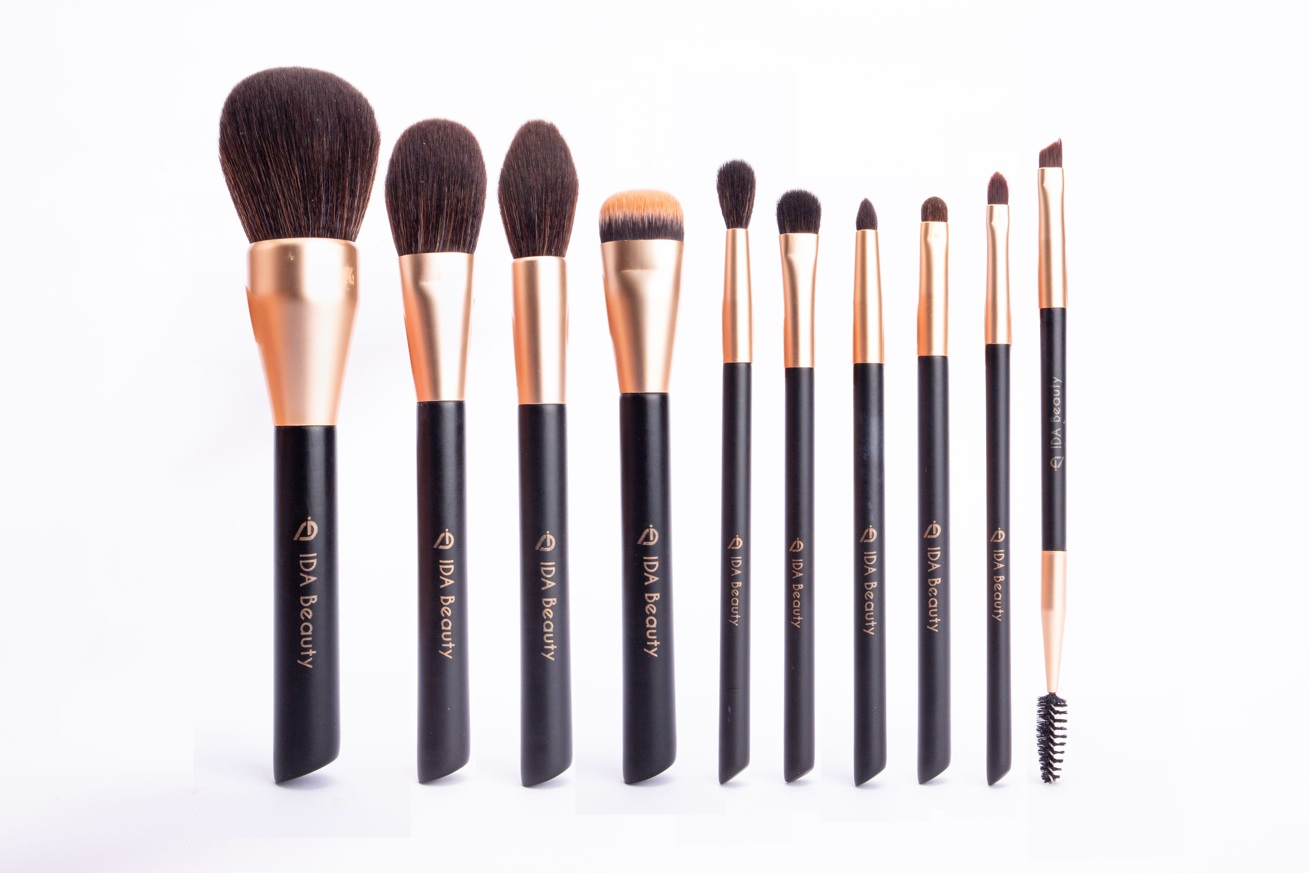 Professional 11 pcs cluster L Makeup Brush Set